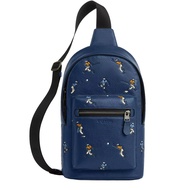 Coach West Pack Bag With Baseball Print in Deep Blue Multi CAX48