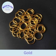 mh-d jump ring cincin sambung ring kait gelang kalung diy 20 gram - gold 10mm