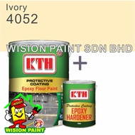 4052 IVORY ( 5 LITER ) 5L kth epoxy floor paint / expoxy floor paint / ROOFING &amp; FLOORING cat epoxy lantai / paint99