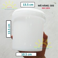 Paint Barrel Shell 1L (1Lit)- No Straps - Super Small, New 100% Hiep Thanh Plastic - Sturdy, Durable.