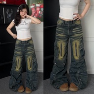 Yellow wash Bilis jeans Unisex box bag for men and women Jaystoree.