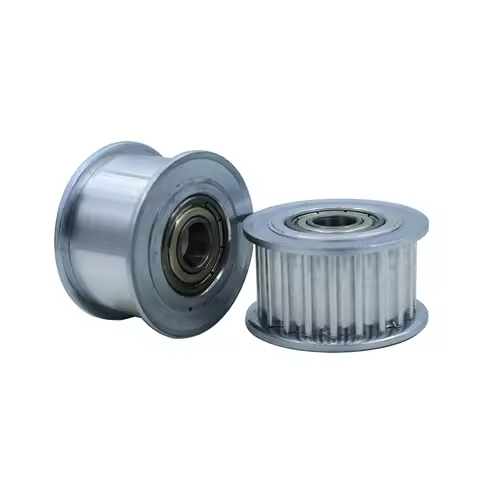 HTD5M 24T 25T Idler Pulley 16/21/27mm Belt Width Bearing Idler Gear Pulley 5mm Pitch 5/6/7/8/10/12/1