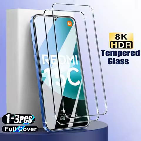 1-3 Pcs Screen Protector For Xiaomi Redmi 15C 4G 14C 13C 12C 10C 9 Tempered Glass For Xiaomi Redmi 1