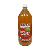 FAIRCHILD'S - 946ml Fairchild USDA 有機蘋果醋連醋母 無過濾 未經高溫消毒 (平行進口)