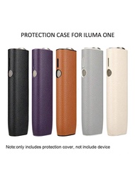 Vỏ bọc thiết kế màu đen Litchee mới cho IQOS ILUMA One Proteciton Phụ kiện trang trí, Túi đựng quà t