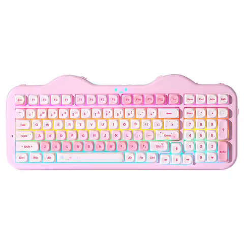 YUNZII C98 Wireless Mechanical Keyboard, 99-Key Hot Swap Gasket Keyboard with Numpad, Custom RGB Bac