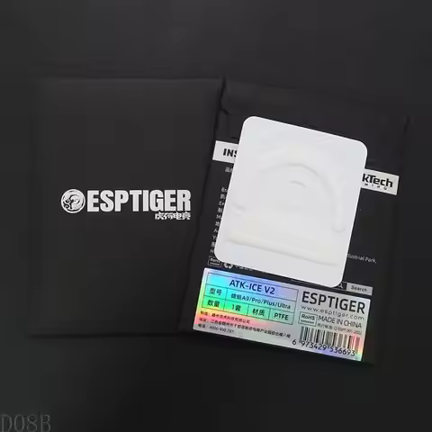 D08B 1Set Ice Version Mouse Skates Pad Round Curveds Edges Mouse Feet Stickers for ATK A9 Plus Ultra