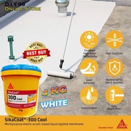 SIKA SikaCoat 300 Cool 4KG Waterproofing Reduce Temperature Multipurpose Elastic Acrylic Based Liqui