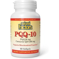 Natural Factors, PQQ-10, Supports Energy and Healthy Aging, Dietary Supplement, 60 softgels (60 serv