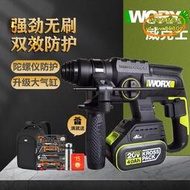 【優選】威克士充電電錘WU387鋰電衝擊鑽大功率多功能工業級無刷陀螺儀