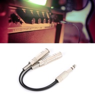 BOOMLIFE1232T Breakout Splitter Cable, 20cm/7.87in Shielding 6.35mm Male to 2 6.35mm Female, Electri