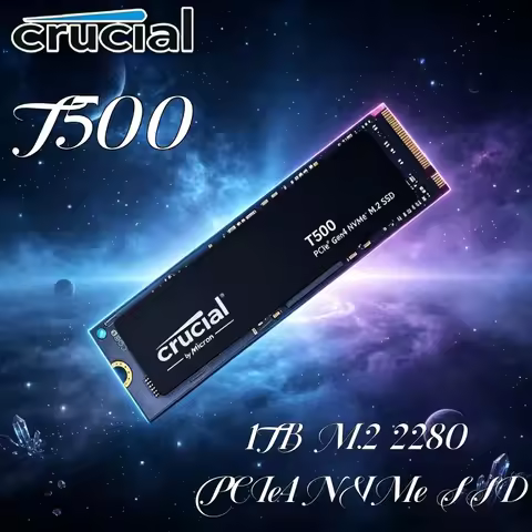 Crucial T500 CT1000T500SSD8 1TBPCIe4.0 X4 NVMe M2 2280SSD 7300MB/s Rapid Loading Game Hard Drive For