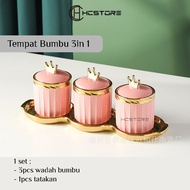 HCSTORE 3 IN 1 CONNECTING BUMBU PLACE WITH LUXURY AND ELEGANT CROWN GOLD MOTIF