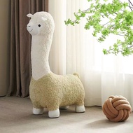 Alpaca Stool Cartoon Shoe Changing Stool Children's Leisure Stool High-Profile Figure Living Room Do