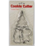 Cookie Cutter Christmas Cutter Set 3 angels and Christmas trees