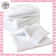 [Direct from JAPAN]Made in Japan Towel Face Towel Set of 10 34 x 90cm White (11 Colors to Choose fro