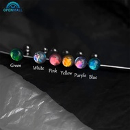 OPENMALL Sparkling Sweet Cool Piercing Jewelry 316L Stainless Steel Tongue Stud Ear Bridge Unisex Bo