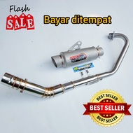 KNALPOT PROLINER TITANIUM SANBLAS FOR VIXION R15 SATRIA FU JUPOITER MX VERZA TIGER DLL | KENALPOT PR