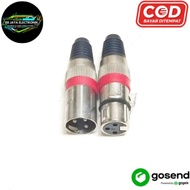 2 pair of male and female xlr jacks