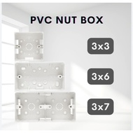 PVC Box Surface Nut Box/ Electrical Box/ Base 3x3 / 3x7 / 3x10 / 3X6 /3X13