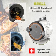 BBELL 360 Rotational Rotisserie Cooker Electric BBQ Grill Indoor Air Fryer Microwave Oven Cooking Machine Non Stick