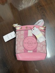 Coach 粉色水桶包
