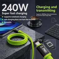 T & O 240W fast charging USB-C cable with real-time display, 1.5M