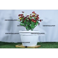 Flower pot, white plant pot, Manau pot 25cm