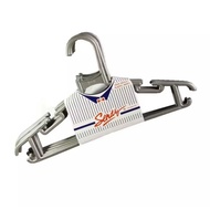 GANTUNGAN Sendy Silver Clothes Hanger 38cm Wide, 6 pcs