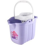 S-T🔰BVS7Household Mop Bucket Squeeze Bucket Plastic Rotating Hand Pressure Twist Water Hand Wash-Free Long Single Bucket