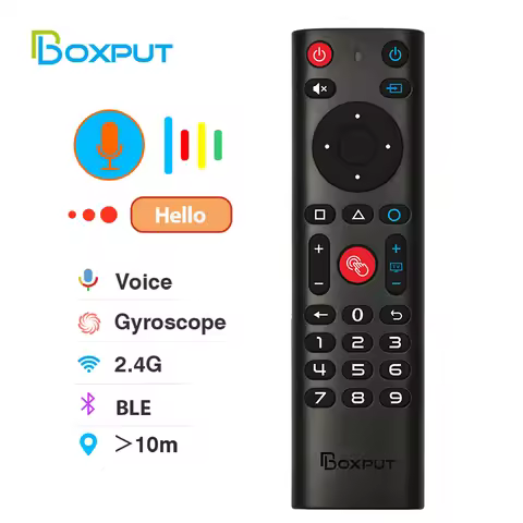 BPR3S BT Air Mouse Voice Function IR learning TV 2.4G Wireless Remote Controller With Gyroscope for 