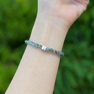 TA stone bracelet Green hair 5.5mm Lucky Peace Compatible with Wood element, Fire element