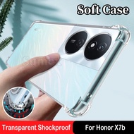 Shockproof Clear Silicone Soft Phone Case For  Honor X7b X7A X7C X7 X9C X9B X9A X9 4G 5G Airbag Anti