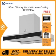 Electrolux 90cm Stainless Steel Chimney Hood with Nano Coating Suction Power ECC9292SS EFC929SA Cero