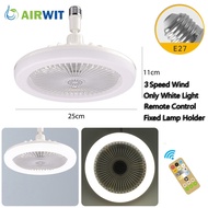 Home Ceiling Fan Light With E27 Holder Portable Lamp for Living Room Bedroom Muted All-in-one 30W Fan Light Ceiling Fan with Remote Control