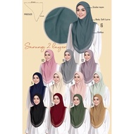 Tudung Sarung ARIANI plain ( 2 layer )