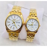 ☑№Seiko 5 Couple Watch Mens Watch for Men Ladies Watch for Women Fashion Stainless T358