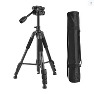 [aliout]Andoer 157cm/61.8inch Portable Tripod Horizontal Camera Tripod Stand Aluminum Alloy 5kg/11lb