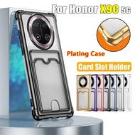 Card Slot Colour Clear Casing For Honor X9C X9B X8C X7C HonorX9C HonorX9B X9 C 5G Electroplate Trans