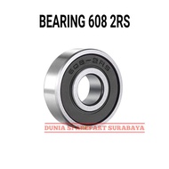 BEARING 608 2RS KLAKER 608 LAKER 22X8X7 LAHAR BALL LAHER IRON BEARING Ball Bearing