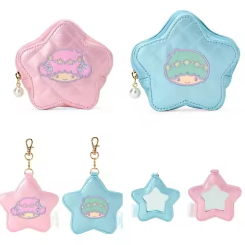 NEW Little Twin Stars Mini Coin Zero Wallet Small Item Storage Bag Dream Journey Unicorn Mirror Pend