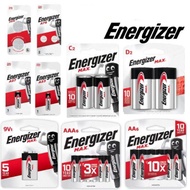 [LOCAL STOCK] Energizer Max Battery Alkaline AA / AAA / 9V / A27 / A23 / A76/LR44 / 2025 / 2032