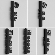 Acrylic Creative 3d Restaurant Sign Stickers Kitchen House Sign Tableware Please Pick Up Yourself Re