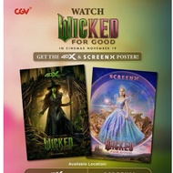 CGV 4DX ELPHABA WICKED POSTER: For Good