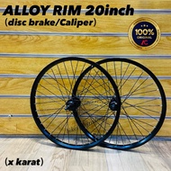 Rim Original BMX 20inch disc brake/caliper brake/Alloy rim basikal 20inch/Rim basikal 20inch/Rim BMX