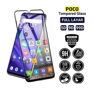 LAYAR Tempered Glass Full screen 5D Xiaomi Poco X3 X3 Pro X3 GT F3 F3 GT M2 Pro M3 M3 Pro tg anti Sc