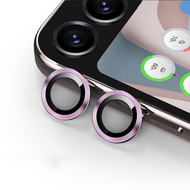 9D ฟิล์มกระจกนิรภัย Matel Ring ฝาครอบเลนส์สำหรับ Samsung Galaxy Z Flip5 Flip 5 5G เคสตัวปกป้องกล้องถ่ายรูปซอง Zflip5 5G
