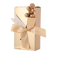 50pcs Hot Sale Gold Wedding Favor Candy Box Door gift Birthday Party Decoration Gift Boxes Paper Packaging Bags