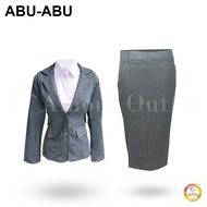 Setelan Blazer Wanita Modern dengan Rok Midi - Bahan Wol - Gaya Korea - Ukuran Plus Size