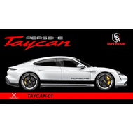 👍👍 PORSCHE TAYCAN CAR BODY STICKER SET TAYCAN-01